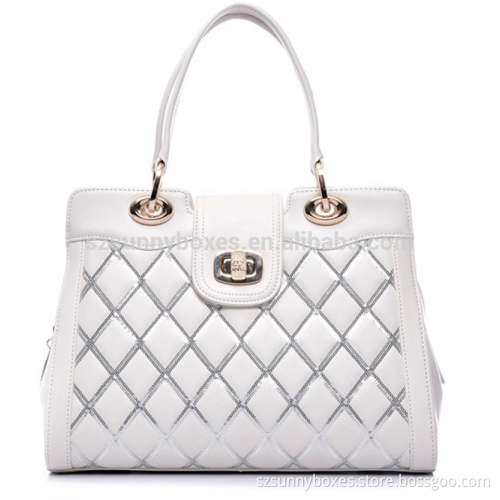 2016 New trend High Quality White PU should handbag Purse for ladies